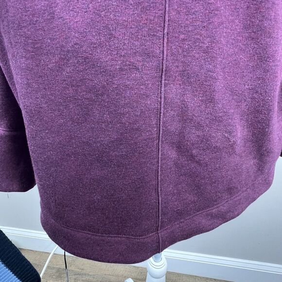 Athleta Plum Purple Cozy Karma Funnel Neck Sweatshirt Small Fleece Lined - Picture 13 of 16
